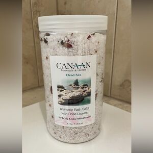 Never opened Canaan Minerals and Herbs Dead Sea Bath Salt
